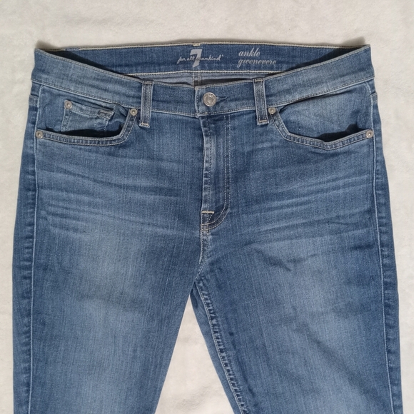 7 For All Mankind Skinny Fit Ankle Gwenevere Jeans size 32 - Picture 6 of 9